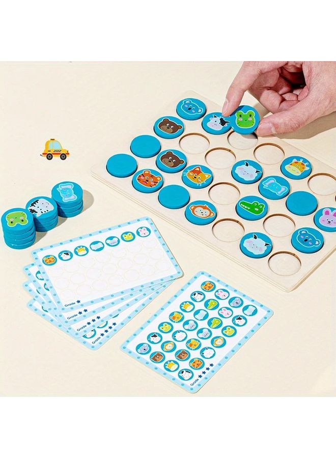 Car Memory Matching Puzzle Game For Kids Educational Wooden Toy Thinking Training - Image 3